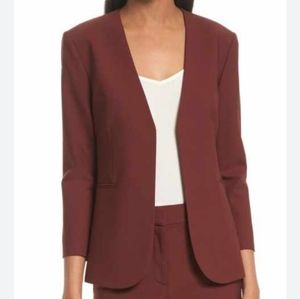 Theory Lindrayia burgundy Blazer size 2
